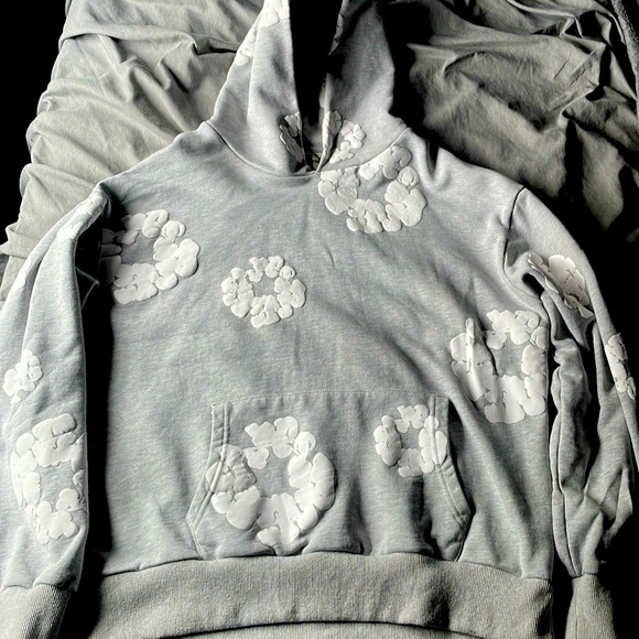 Denim Tears Gray Hoodie - Picture 1 of 5